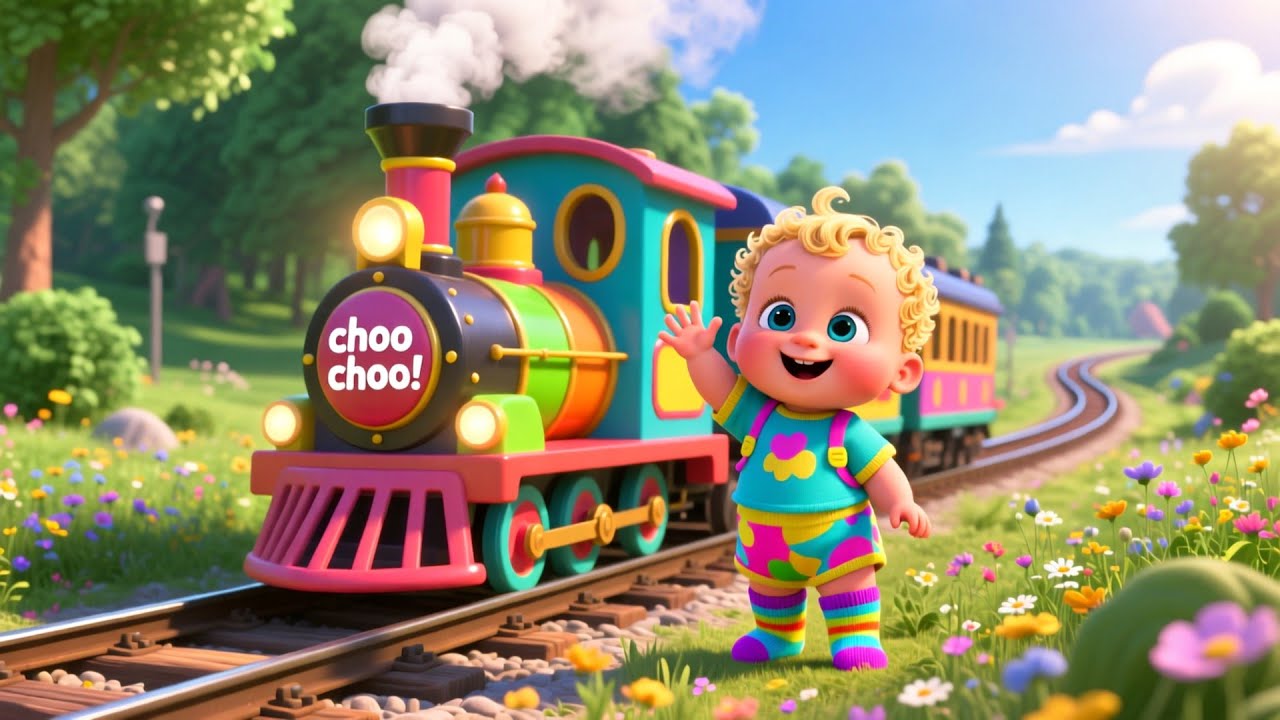 Tiny Train Choo Choo 🚂🎵 | Fun Kids Song | Toddler Learning Adventure