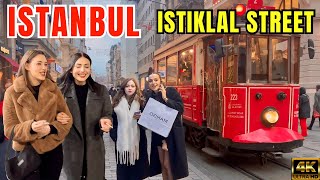 🇹🇷 Istanbul Istiklal Street The Most Popular Street Turkey 4K