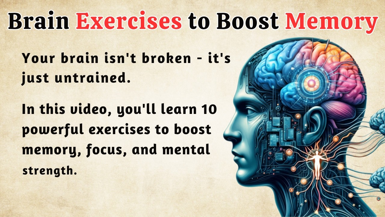 Learn English Through Story ★ Level 3: 10 Brain Exercises to Boost Your Memory