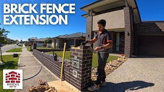 Extending a Brick Fence