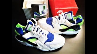 Nike Air Huarache Run Scream Green Og 30Th Anniversary Retro - Us Release March 12, 2021