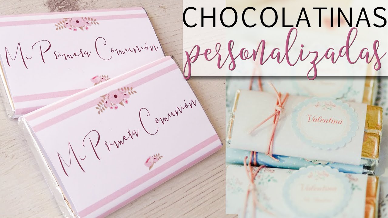 Chocolatinas personalizadas Comunión