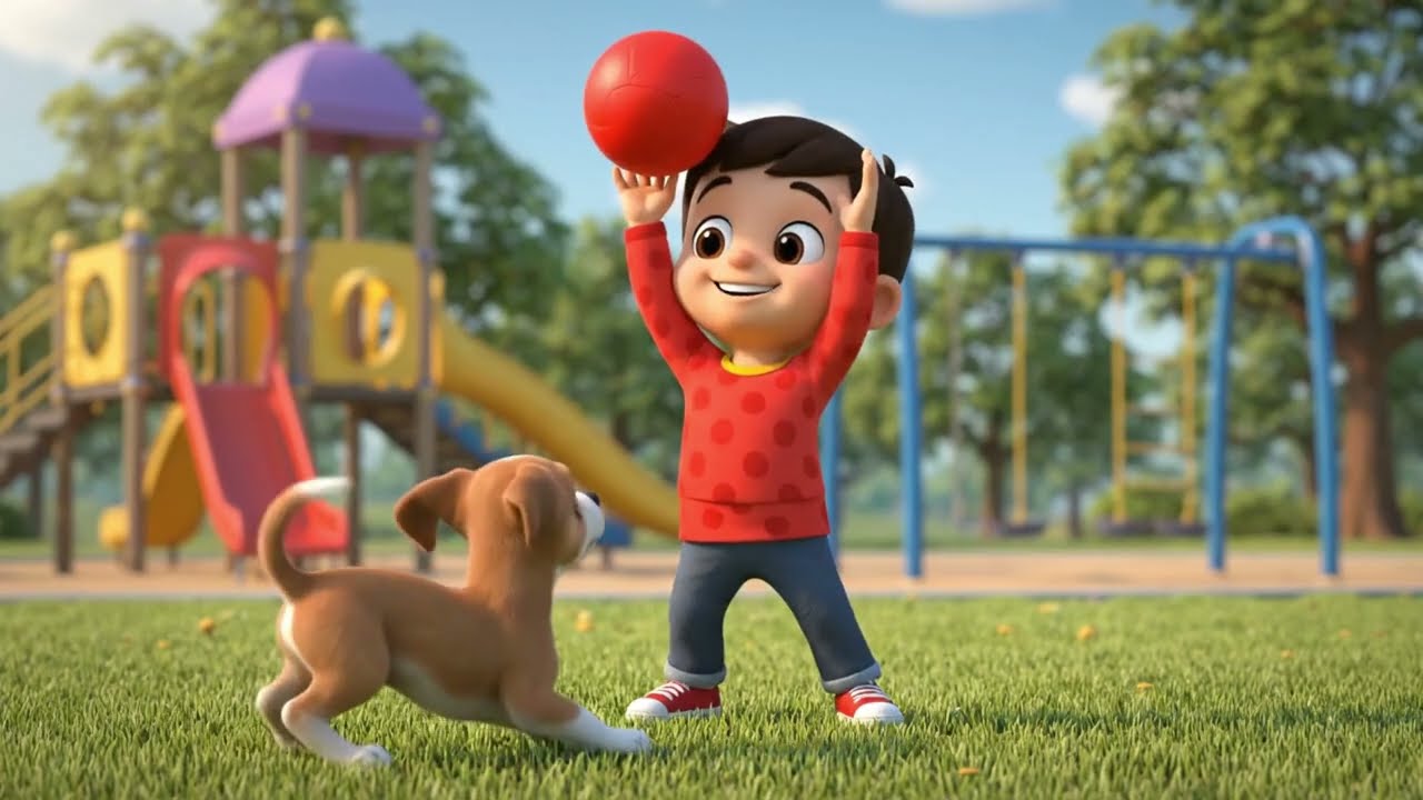 Luka Plays in the Park with Cute Animals! (Dog, Cat, Rabbit, Duck) 🐶🐱