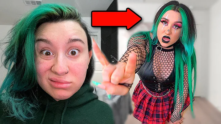 TRANSFORMING INTO A GOTH KID *ITS NOT A FAZE MOM!!*