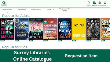 Surrey Libraries online catalogue:  reserving an item