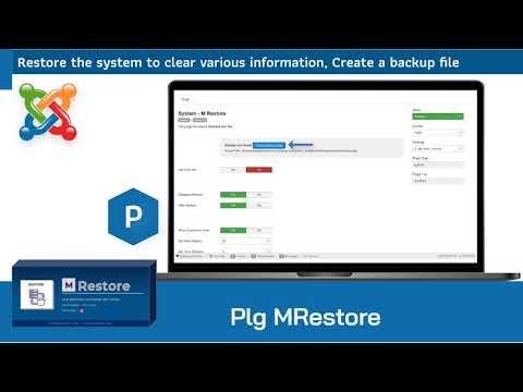 Joomla Plugin System MRestore for restore the system to clear various data rollback Website