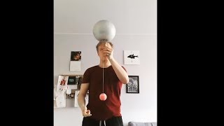 Kendama Meets Ballspinning! Awesome Skills!