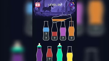 water Sort Puzzle Level 20 Walkthrough Solution 