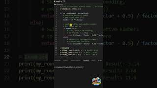 Round to N Decimals Without round() 🔥| Python Without Built-in #pythontamil #shorts