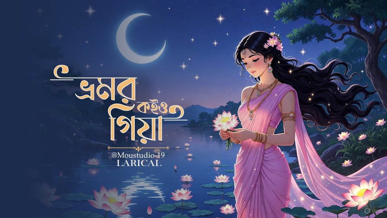 Bhromor Koiyo Giya (ভ্রমর কইও গিয়া) | Pousali | Krishna Naam | @Moustudio-19 