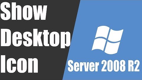 how to show desktop icon on window server 2008 R2 100% working