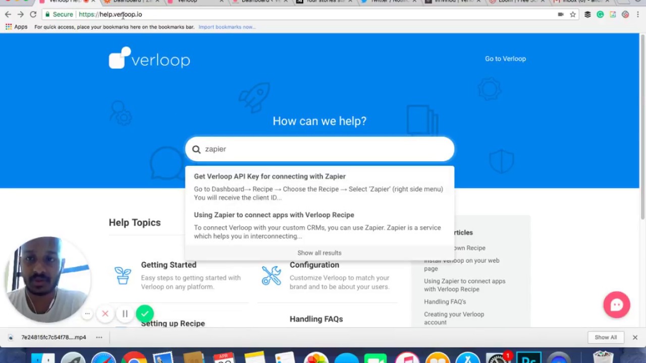 How to use Zapier integration with Verloop whatsapp apk