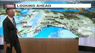 Series of fronts moves through Alaska, keeping rain and snow in the forecast