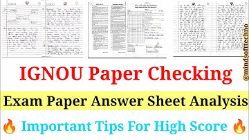 IGNOU Paper Checking 😱 Ignou Exam Answer Sheet Analysis 🔥 Writing & Exam Tips For High Score