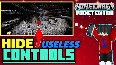 EASY - How To Hide Useless Buttons In MINECRAFT PE🔥