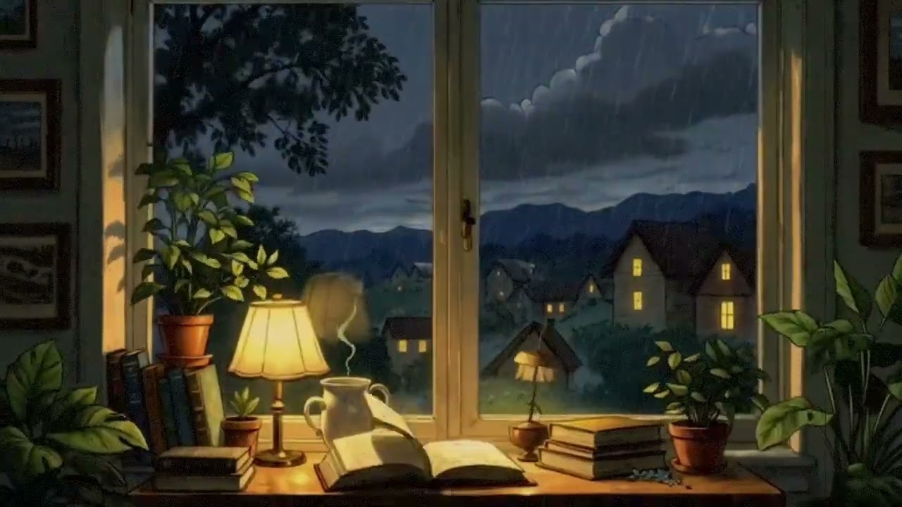 Light Rain at Night for Sleep 🌧️ Fall Asleep in Minutes