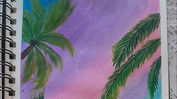 Art Ideas || Painting tutorial || Painting for Beginners || Easy Art Tips || Palm Tree painting 