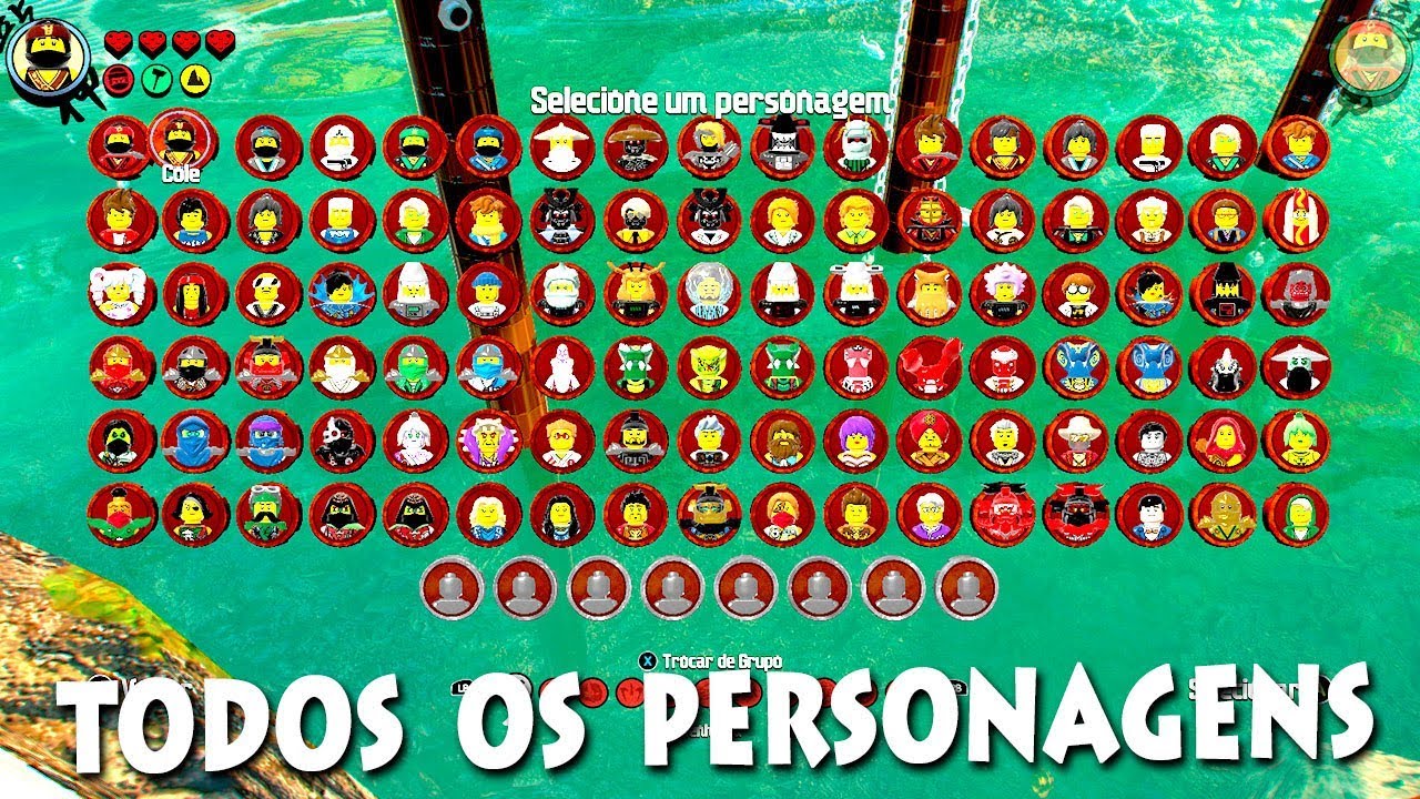 Todos Os Personagens Do The Lego Ninjago Movie Video Game Youtube - jogo do roblox de lego ninja