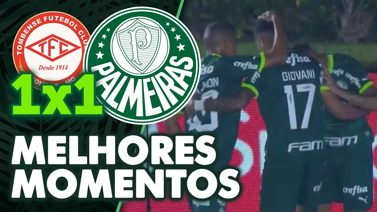 TOMBENSE 1 X 1 PALMEIRAS | MELHORES MOMENTOS | COPA DO BRASIL 2023 ...