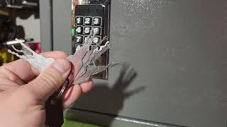 First Alert Safe opened with Try out keys.