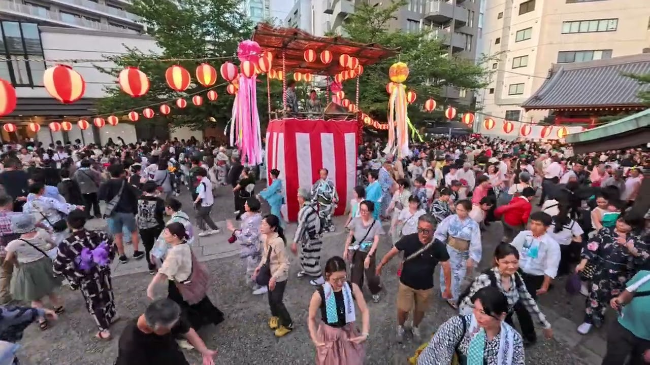 【大東京音頭】（金沢明子橋幸夫）　2025年青山善光寺盆踊り４　青山表参道商店会　東京都港区