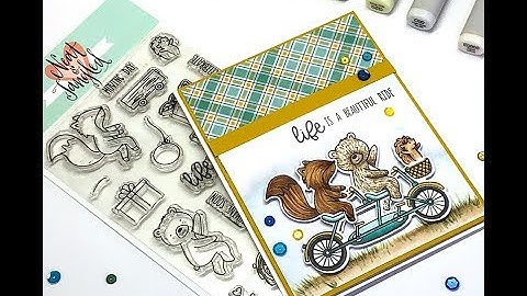 Create a Simple Background for your Neat and Tangled Stamps   Copic Coloring Tutorial