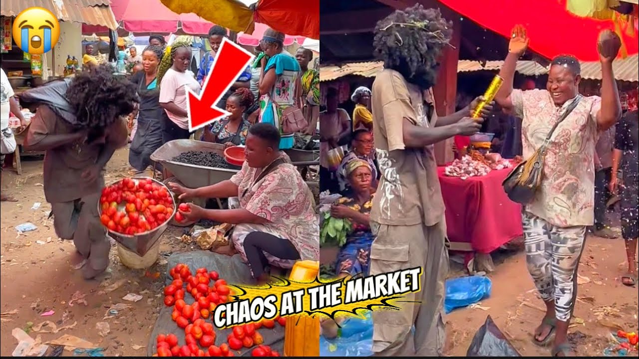 CHAOS AT THE MARKET..ONE WOMAN MADE A CHOICE 😳🍅 
