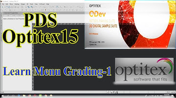 Learn Optitex:How to use function in Menu Grading PDS Optitex#1