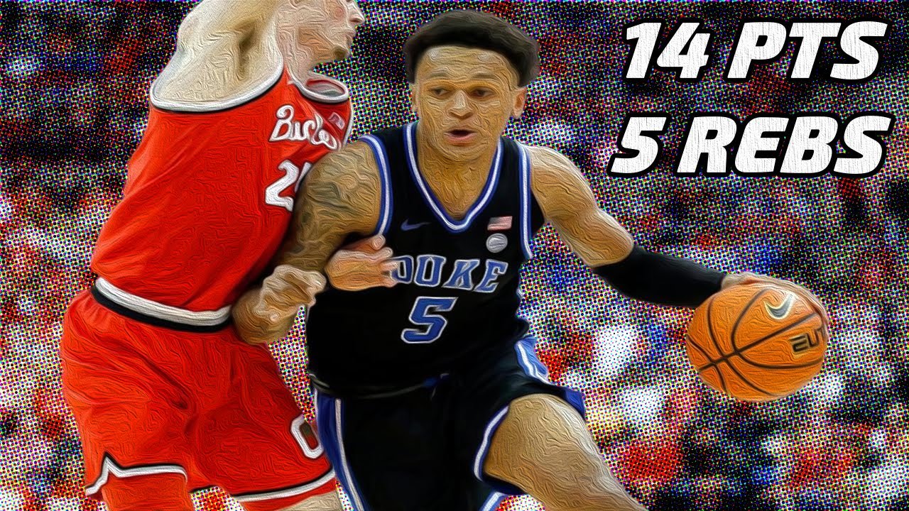 Dukes Paolo Banchero LOSS vs Ohio St | 14 pts (4-14 FG, 1-3 3pt, 5-6 FT), 5  Reb, 1 Ast, 1 Stl, 3 TO : r/NBA_Draft