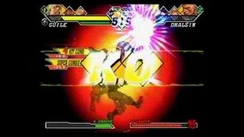 Capcom vs. SNK 2 EO GameCube Gameplay - Guile takes action