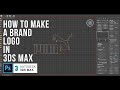 How to make a brand logo with an image in 3ds max