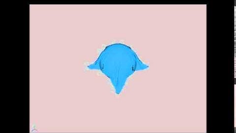 Cloth simulation with no fixed points, no self-collision