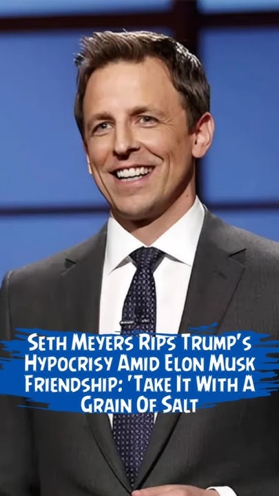 Don'T Miss This: Seth Meyers' Hilarious Take On Trump'S Dc Crime Blunder - urvnjhz