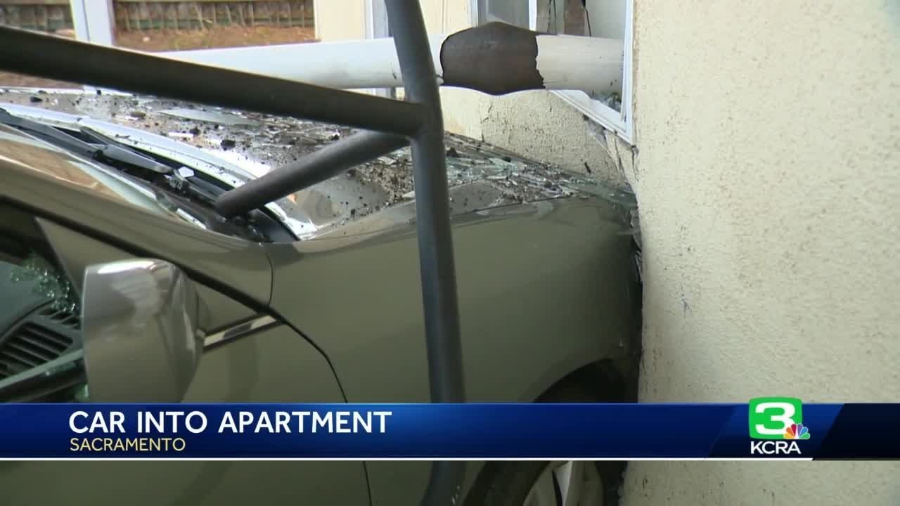 2 inside apartment hurt after vehicle crashes into Sacramento building ...