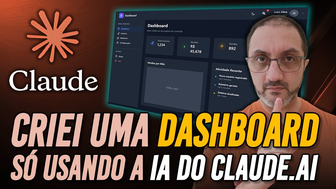 Criei uma DASHBOARD HTML + TailwindCSS com CLAUDE.AI - YouTube