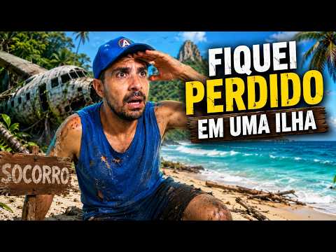 FIQUEI PERDIDO EM UMA ILHA DESERTA E ISSO MUDOU MINHA VIDA 😱🏝️