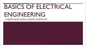 LINEAR AND NON LINEAR ELEMENT