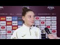 Ukraine 7-0 Belgium. Women's Euro-2022. Viktoria Kyslova, interview after match