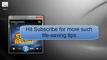Alarm clock for Windows 7/8 PC in one minute