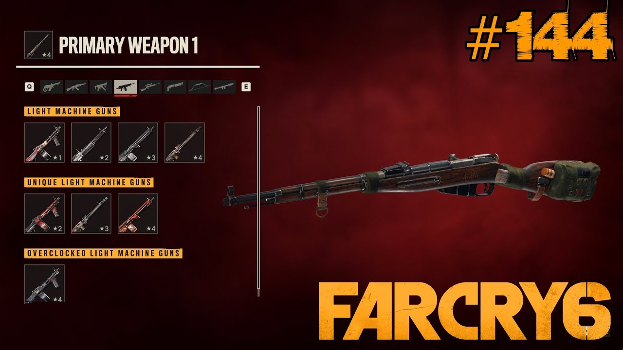 Far Cry 6: All Light Machine Gun Weapons (In Action & Reload Animation)