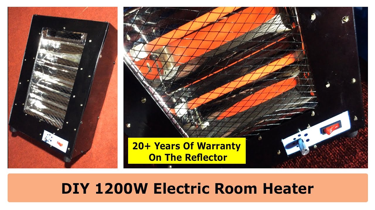 1200W DIY Room Heater | Stainless Steel Reflector & Heavy Metal Body | Long Life & Powerful Heat