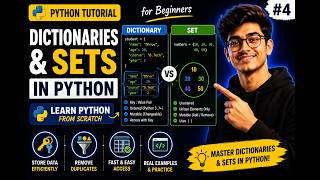 Learn Python from Scratch #4 | Dictionaries & Sets in Python