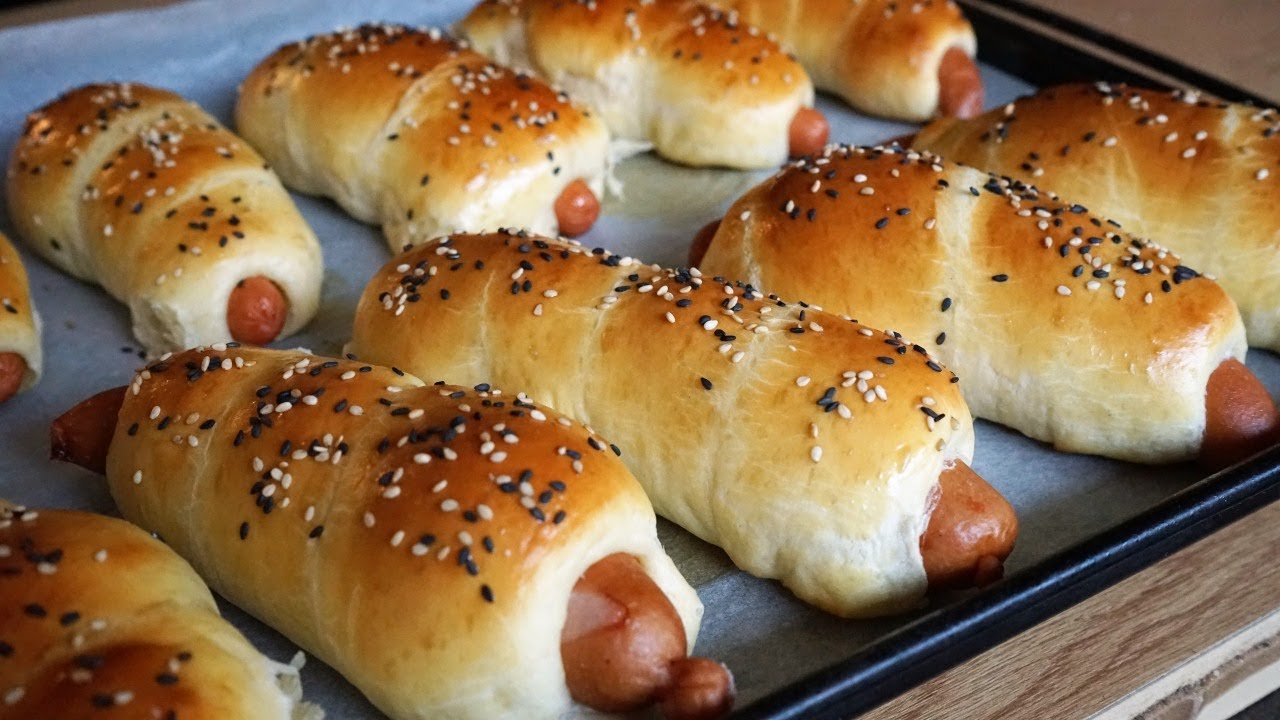 Hot dogs briochés : ils sont super moelleux et super bons !