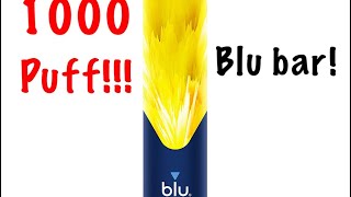 New! Big!Blu Bar 1000 Puff disposable with removable battery review. How much is it? Full explained