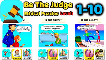 Be The Judge - Ethical Puzzles Game Levels 1 - 10 Complete Gameplay Walkthrough | (iOS - Android)