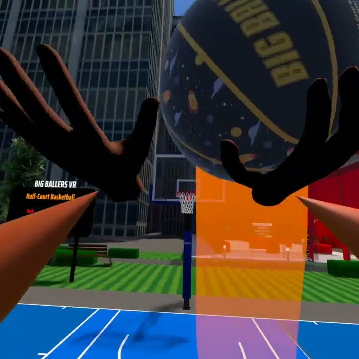 Trying to make 10 free throws in Big Ballers VR part 12 basketball 