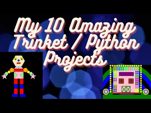 My 10 amazing Trinket / Python Projects ! | Chibi Chat's ~ With Music!