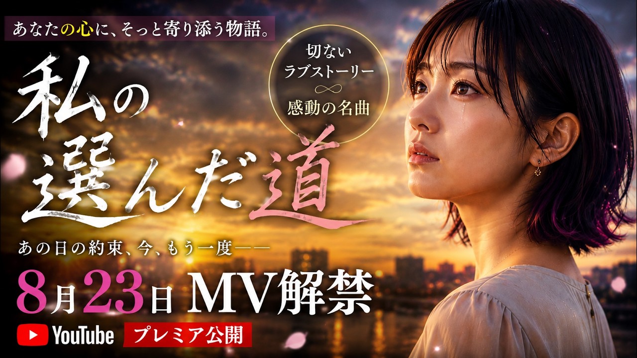 妃みちる「私の選んだ道」公式YouTubeサムネイル