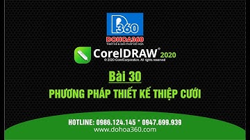 Bài 30.  Quy tắc thiết kế thiệp cưới trong CorelDRAW 2020