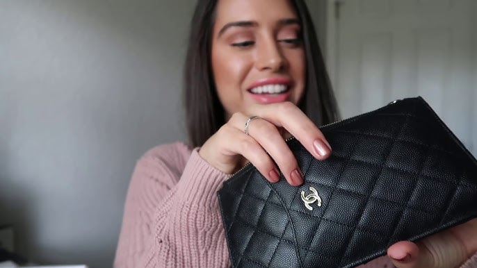 Chanel 19s Black Iridescent phone holder/pouch Collection Unboxing